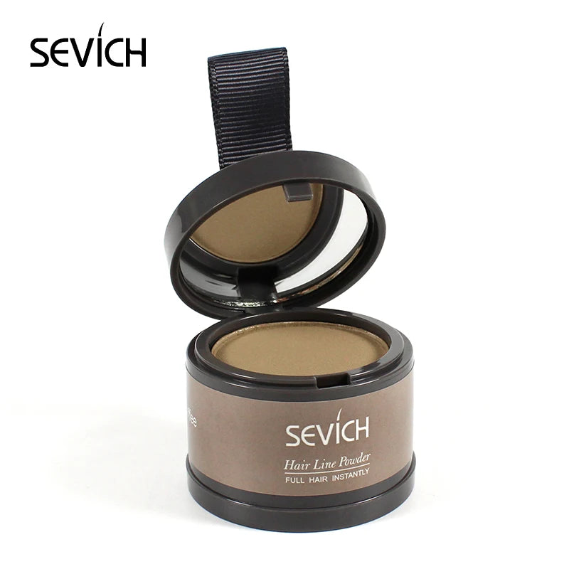 Sevich 12 cores de pó para linha fina, sombra para linha fina, preenchimento, cabelos ralos, unissex, sombra para linha fina, pó modificado, cabelos grisalhos