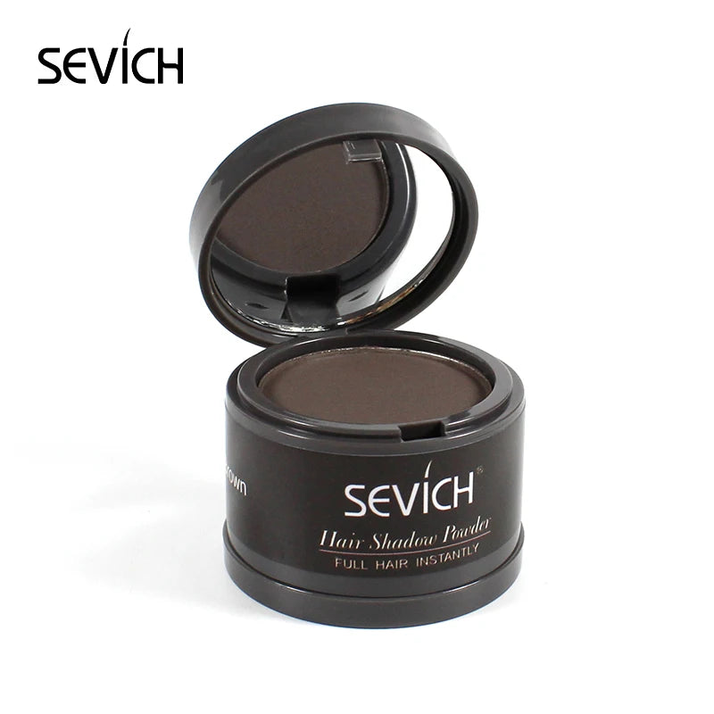 Sevich 12 cores de pó para linha fina, sombra para linha fina, preenchimento, cabelos ralos, unissex, sombra para linha fina, pó modificado, cabelos grisalhos