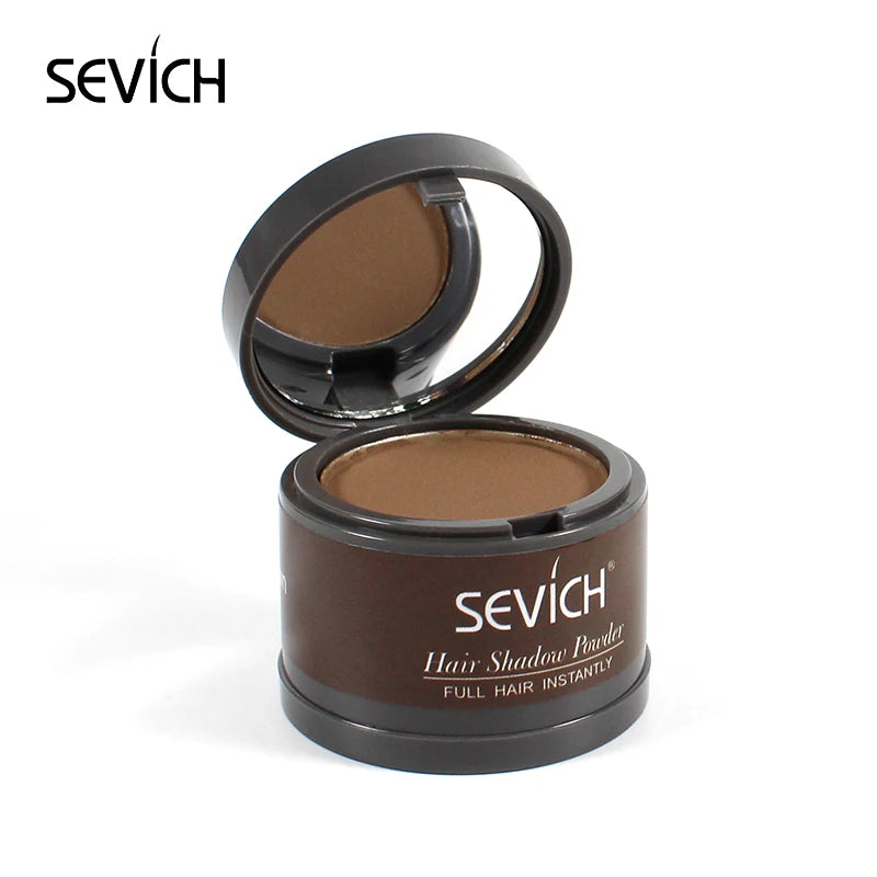 Sevich 12 cores de pó para linha fina, sombra para linha fina, preenchimento, cabelos ralos, unissex, sombra para linha fina, pó modificado, cabelos grisalhos
