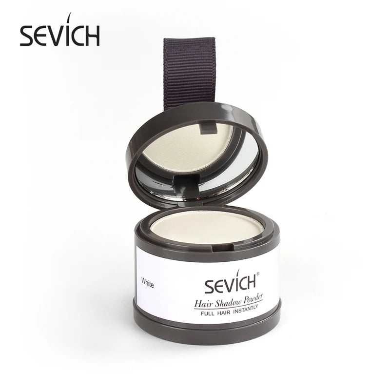 Sevich 12 cores de pó para linha fina, sombra para linha fina, preenchimento, cabelos ralos, unissex, sombra para linha fina, pó modificado, cabelos grisalhos