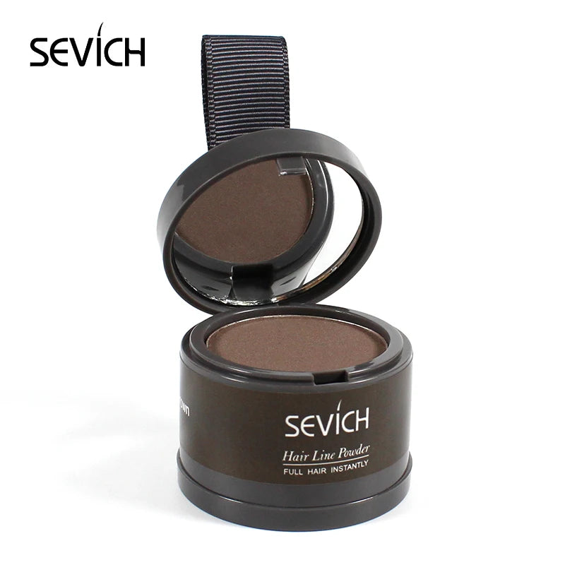 Sevich 12 cores de pó para linha fina, sombra para linha fina, preenchimento, cabelos ralos, unissex, sombra para linha fina, pó modificado, cabelos grisalhos