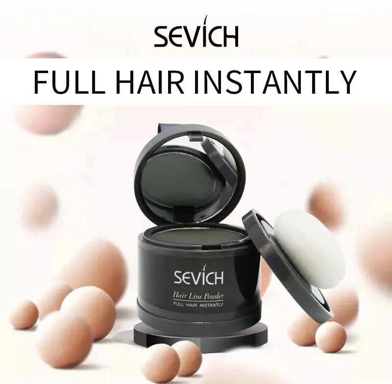 Sevich 12 cores de pó para linha fina, sombra para linha fina, preenchimento, cabelos ralos, unissex, sombra para linha fina, pó modificado, cabelos grisalhos