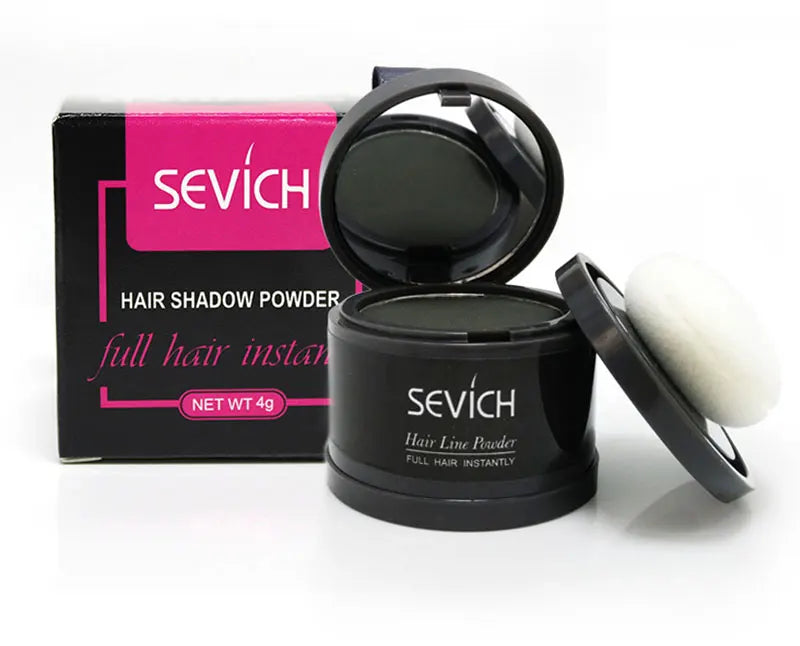 Sevich 12 cores de pó para linha fina, sombra para linha fina, preenchimento, cabelos ralos, unissex, sombra para linha fina, pó modificado, cabelos grisalhos