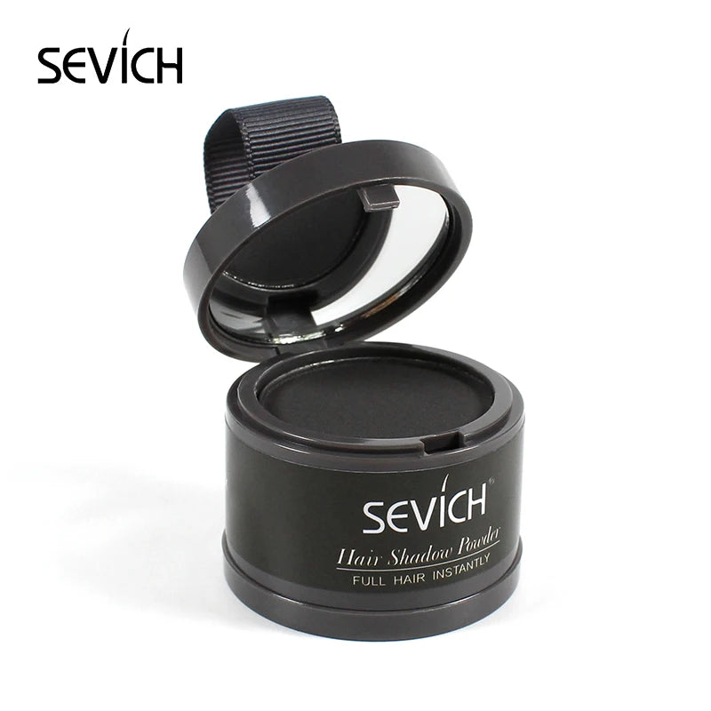 Sevich 12 cores de pó para linha fina, sombra para linha fina, preenchimento, cabelos ralos, unissex, sombra para linha fina, pó modificado, cabelos grisalhos