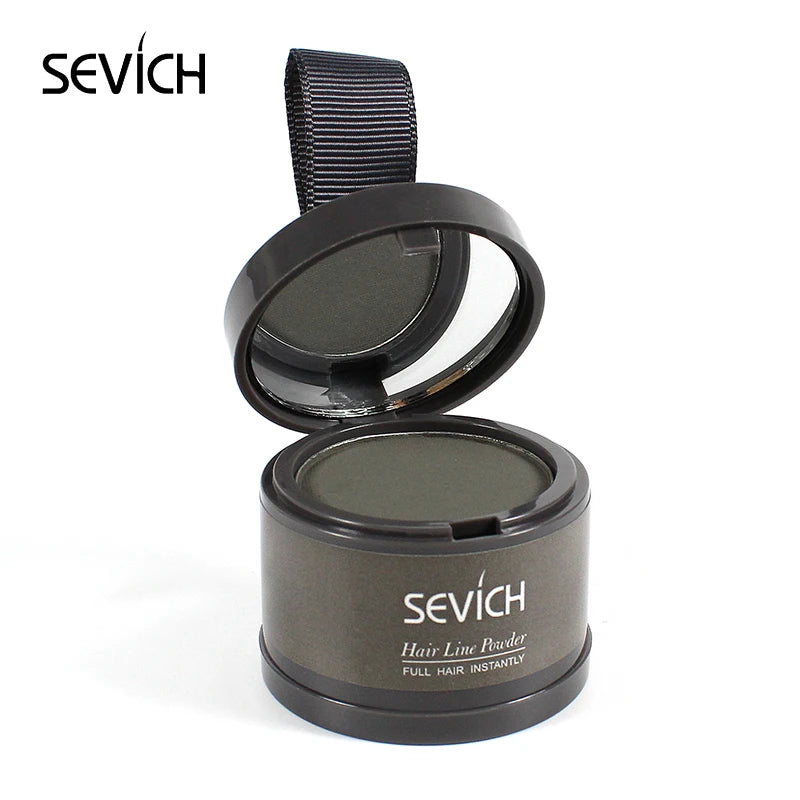 Sevich 12 cores de pó para linha fina, sombra para linha fina, preenchimento, cabelos ralos, unissex, sombra para linha fina, pó modificado, cabelos grisalhos