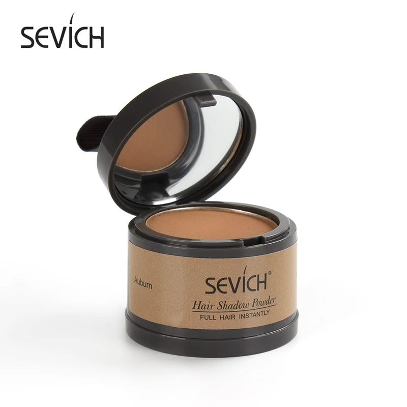 Sevich 12 cores de pó para linha fina, sombra para linha fina, preenchimento, cabelos ralos, unissex, sombra para linha fina, pó modificado, cabelos grisalhos