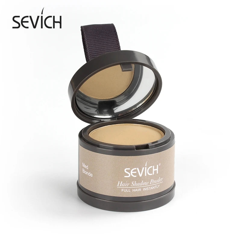 Sevich 12 cores de pó para linha fina, sombra para linha fina, preenchimento, cabelos ralos, unissex, sombra para linha fina, pó modificado, cabelos grisalhos