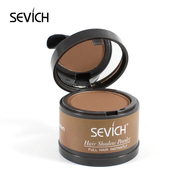Sevich 12 cores de pó para linha fina, sombra para linha fina, preenchimento, cabelos ralos, unissex, sombra para linha fina, pó modificado, cabelos grisalhos